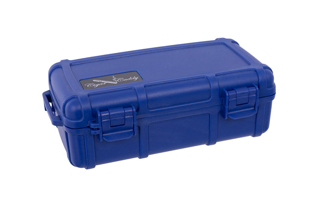 Cigar Caddy Navy Blue 10-Count Travel Case - view 2