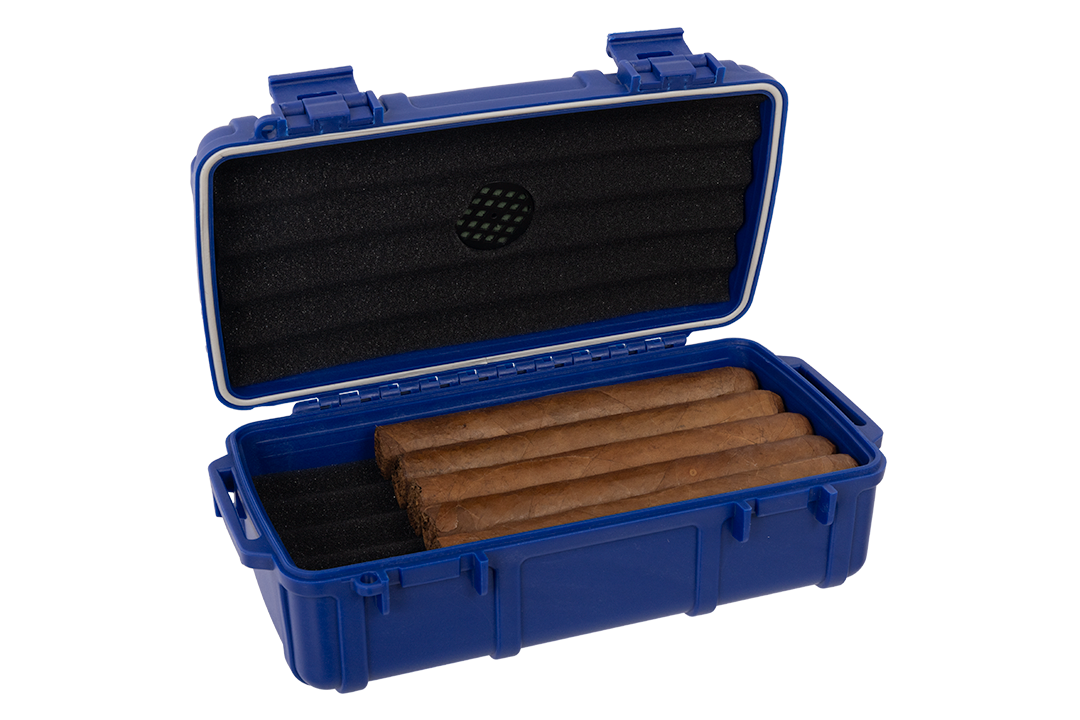 Cigar Caddy Navy Blue 10-Count Travel Case - view 5