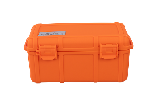Cigar Caddy Orange 15-Count Travel Case