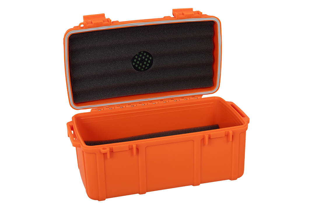 Cigar Caddy Orange 15-Count Travel Case - view 2
