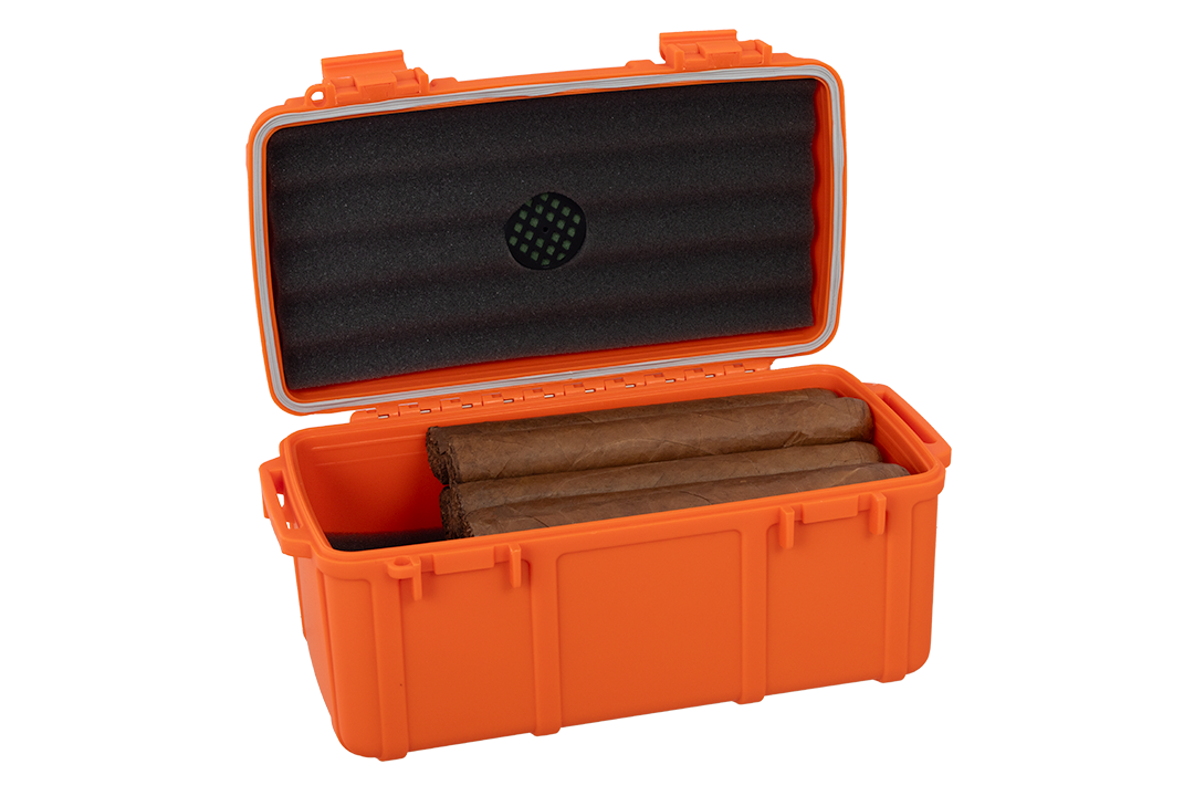 Cigar Caddy Orange 15-Count Travel Case - view 5