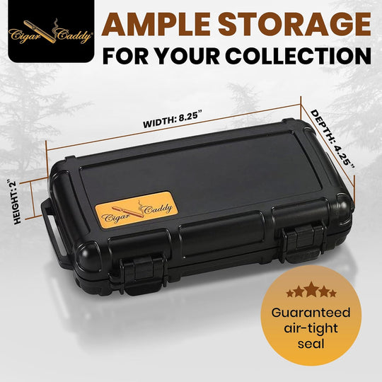 Cigar Caddy Orange 5-Count Travel Case - view 2