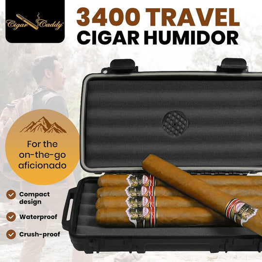 Cigar Caddy Orange 5-Count Travel Case - view 4