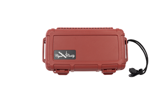 Cigar Caddy Red 10-Count Travel Case