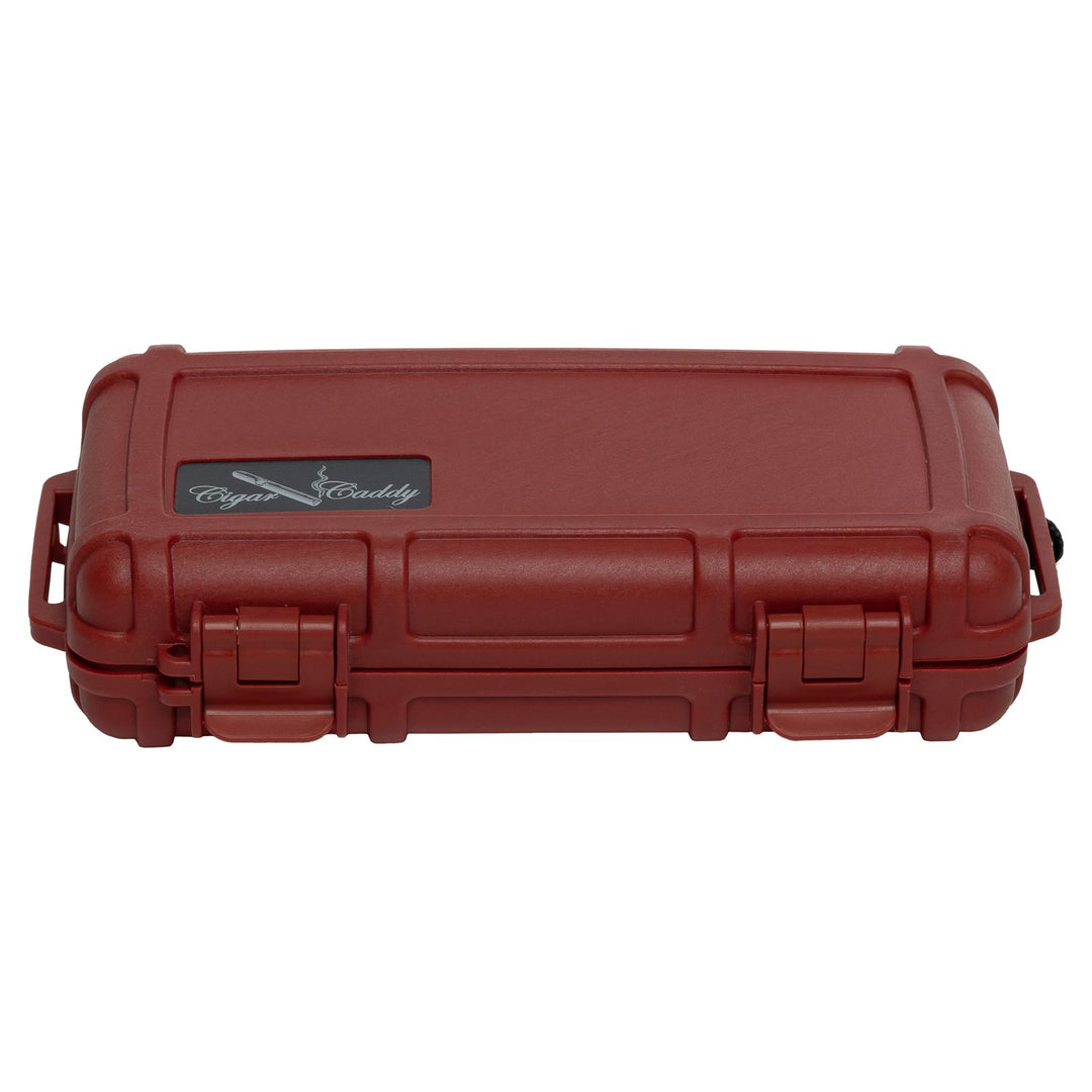 Cigar Caddy Red 5-Count Travel Case