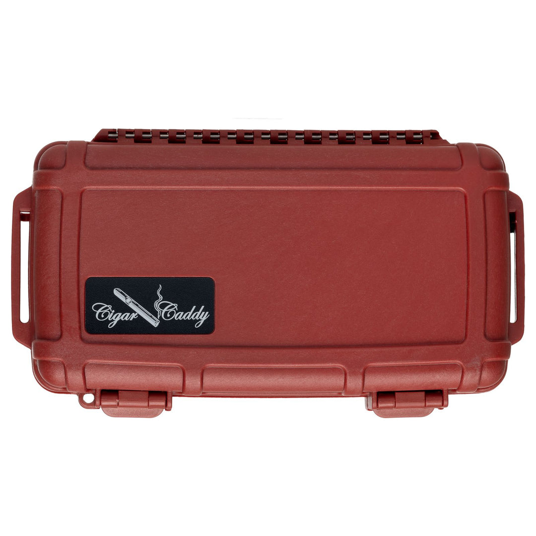 Cigar Caddy Red 5-Count Travel Case - view 3