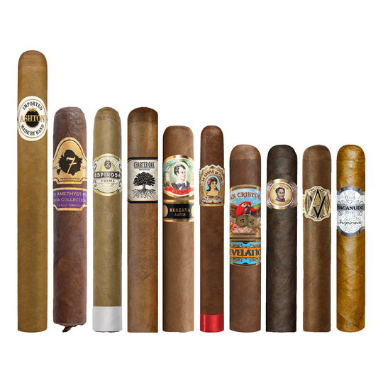 Cigar Inc. The All Hallows Ten Sampler, at Cigar Inc, Woodland Hills, clean product view