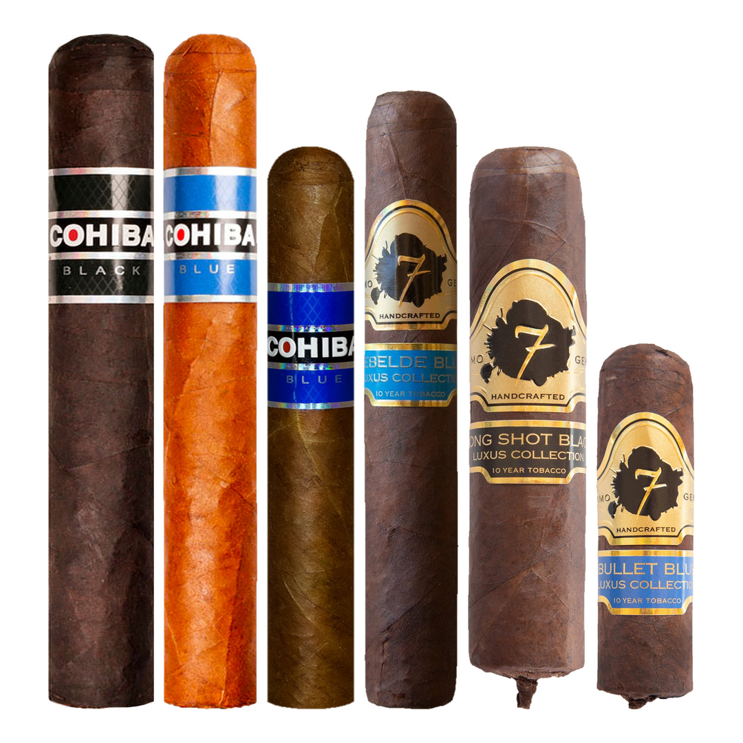 Cigar Inc. The Black & Blue Sampler, at Cigar Inc, Woodland Hills