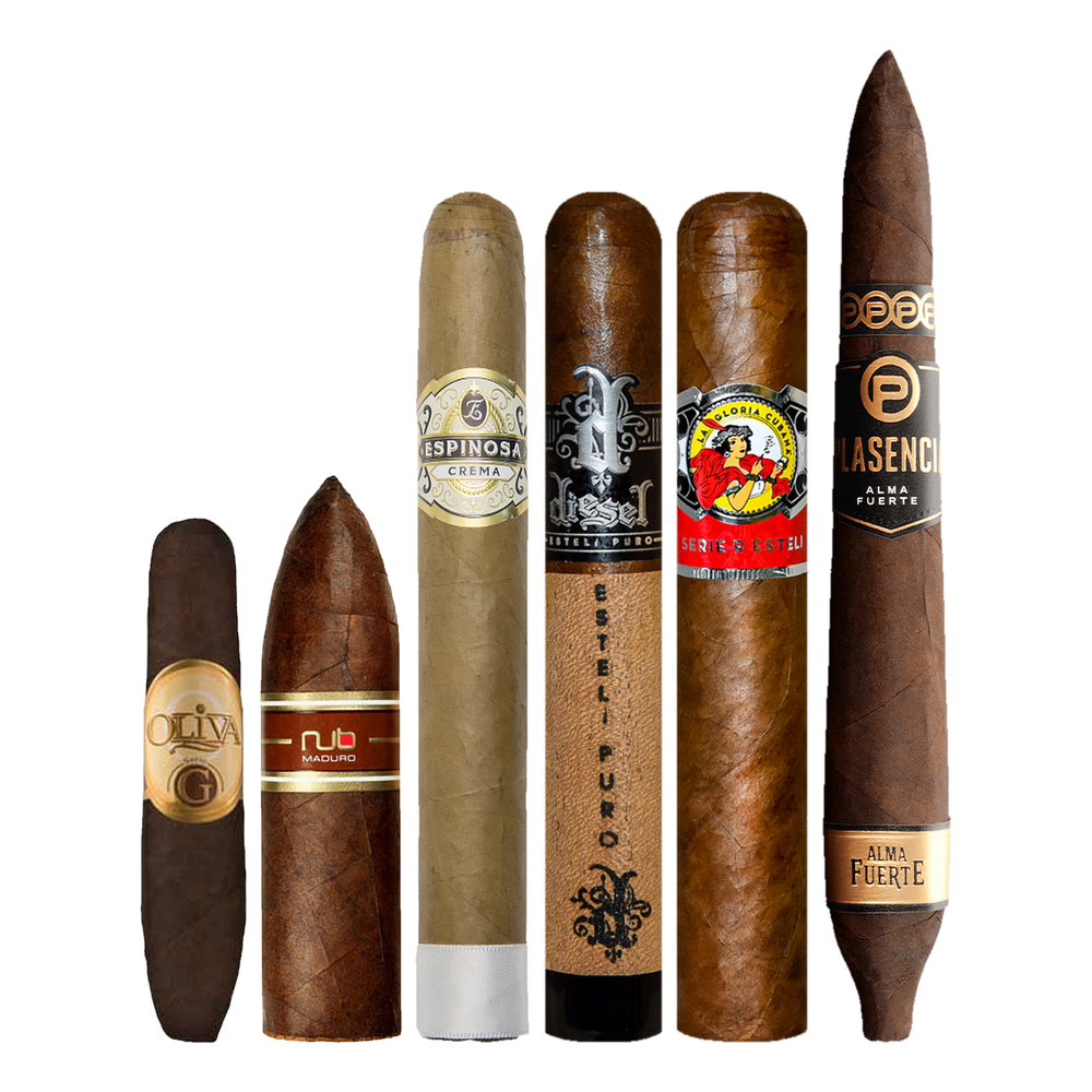Cigar Inc. The Candlelit Window Sampler, at Cigar Inc, Woodland Hills, clean product view