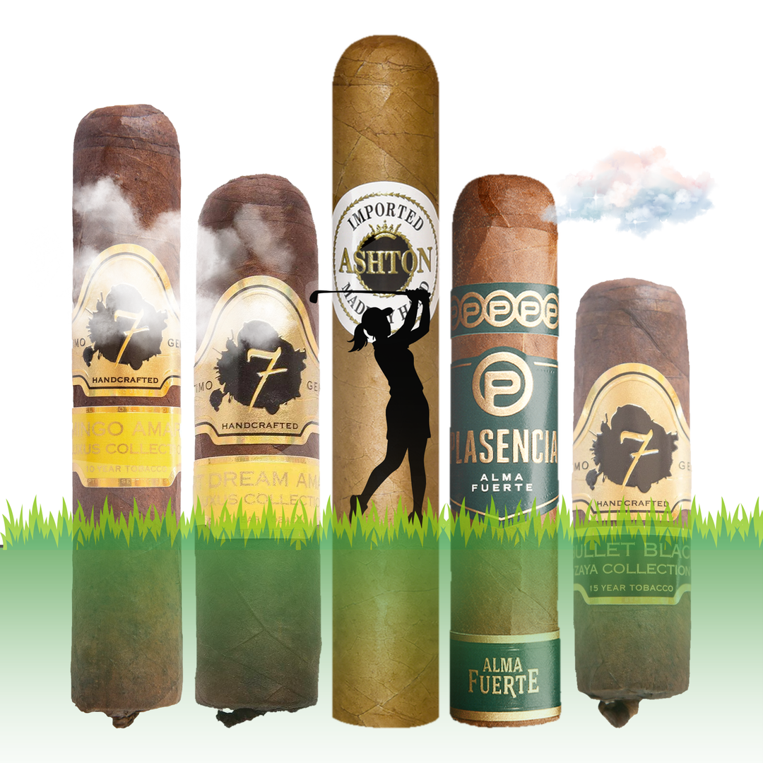 Cigar Inc. The Cart Path Five Sampler, at Cigar Inc, Woodland Hills