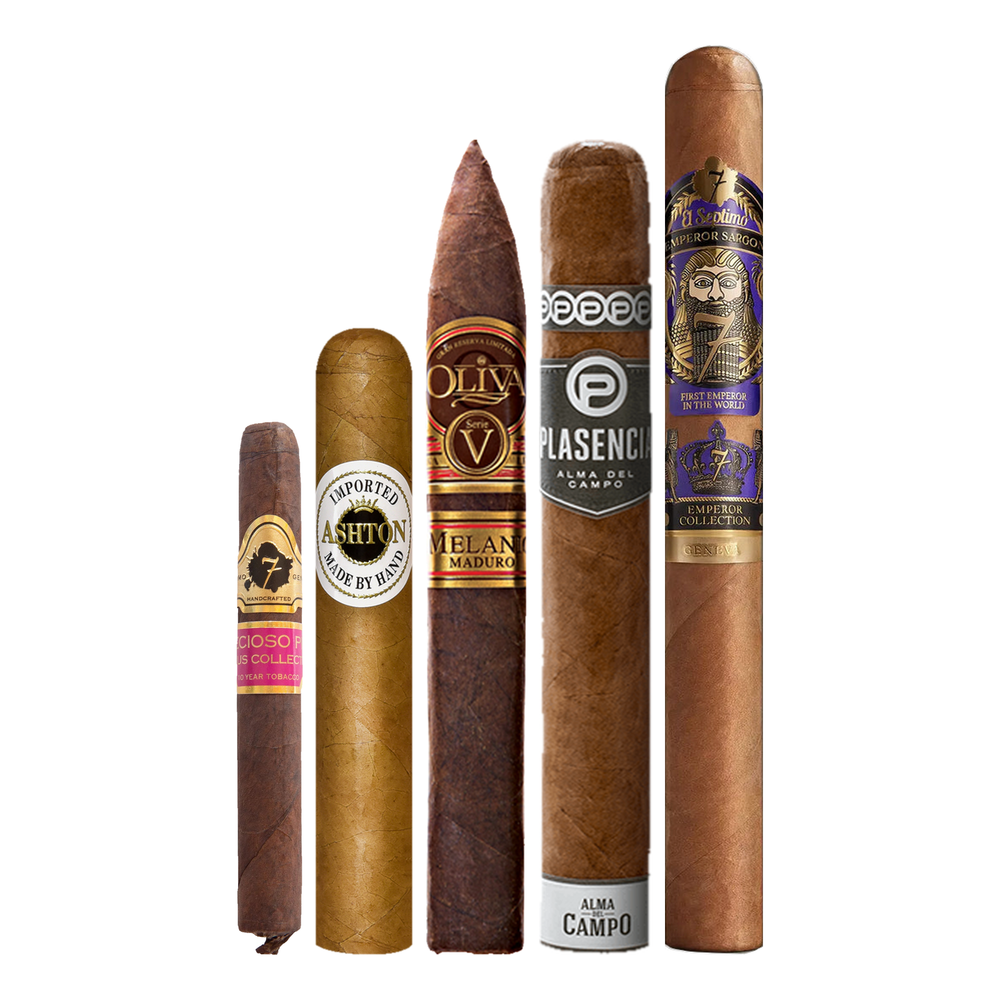 Cigar Inc. The Ceremony Sampler, at Cigar Inc, Woodland Hills, clean product view