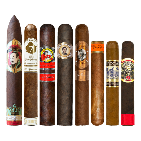 Cigar Inc. The Closing Table Sampler, at Cigar Inc, Woodland Hills, clean product view