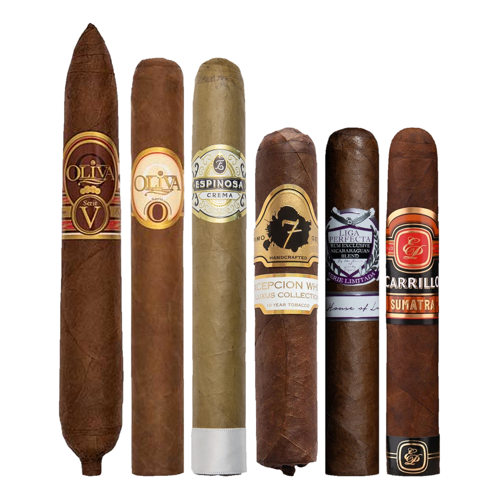Cigar Inc. The Company Retreat Sampler, at Cigar Inc, Woodland Hills, clean product view