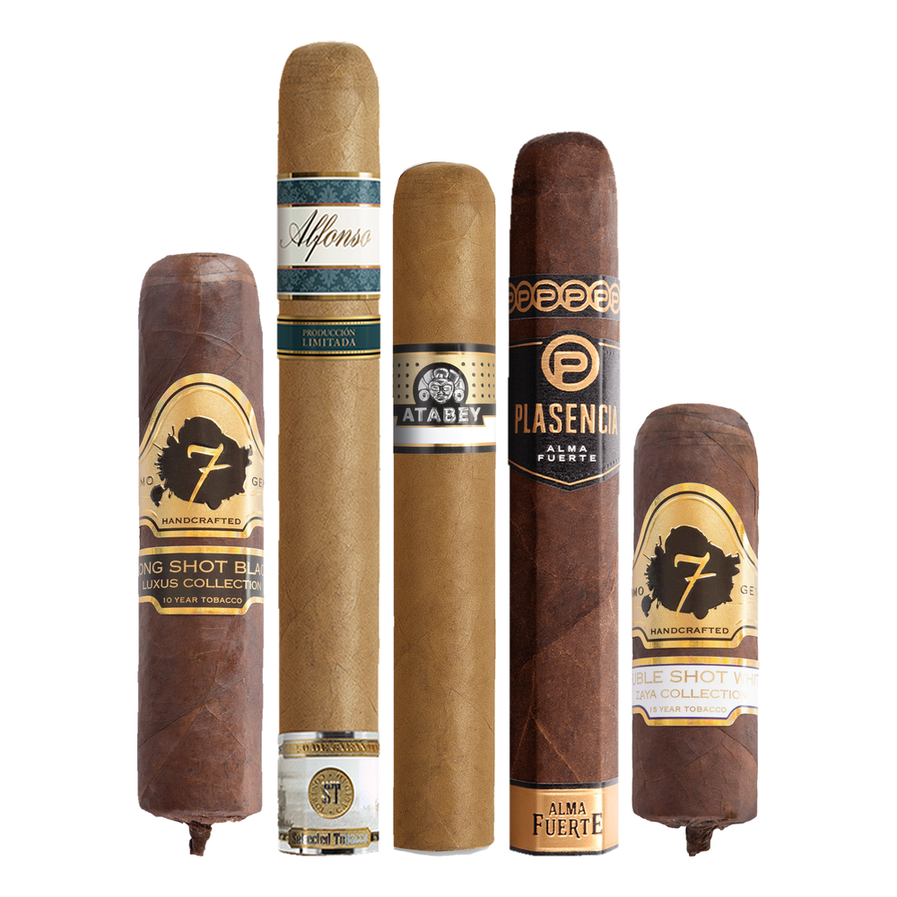 Cigar Inc. The Course Record Sampler, at Cigar Inc, Woodland Hills, clean product view
