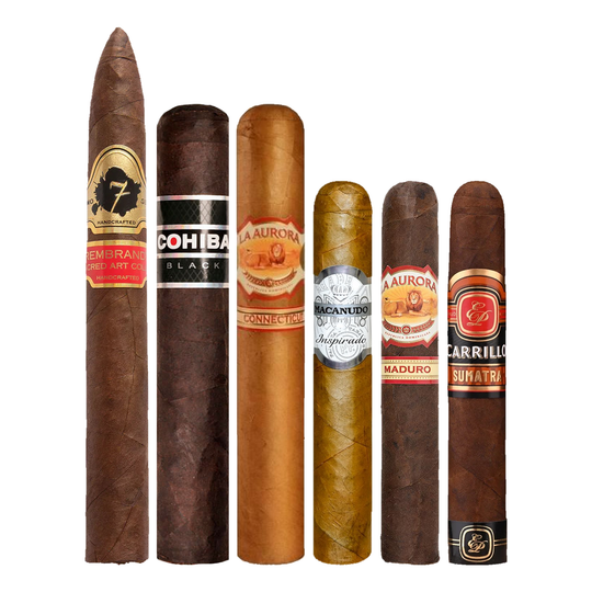 Cigar Inc. The Dominican Dusk Sampler, at Cigar Inc, Woodland Hills, clean product view