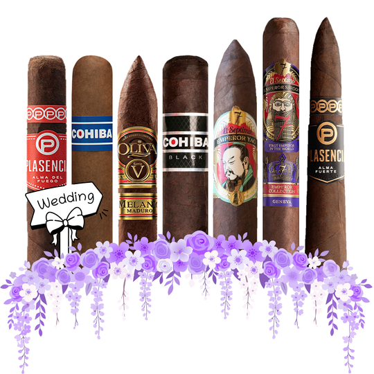 Cigar Inc. The Father of the Bride Sampler, at Cigar Inc, Woodland Hills