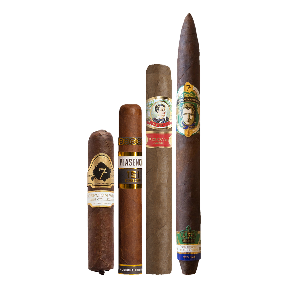 Cigar Inc. The Grand Exit Sampler, at Cigar Inc, Woodland Hills, clean product view