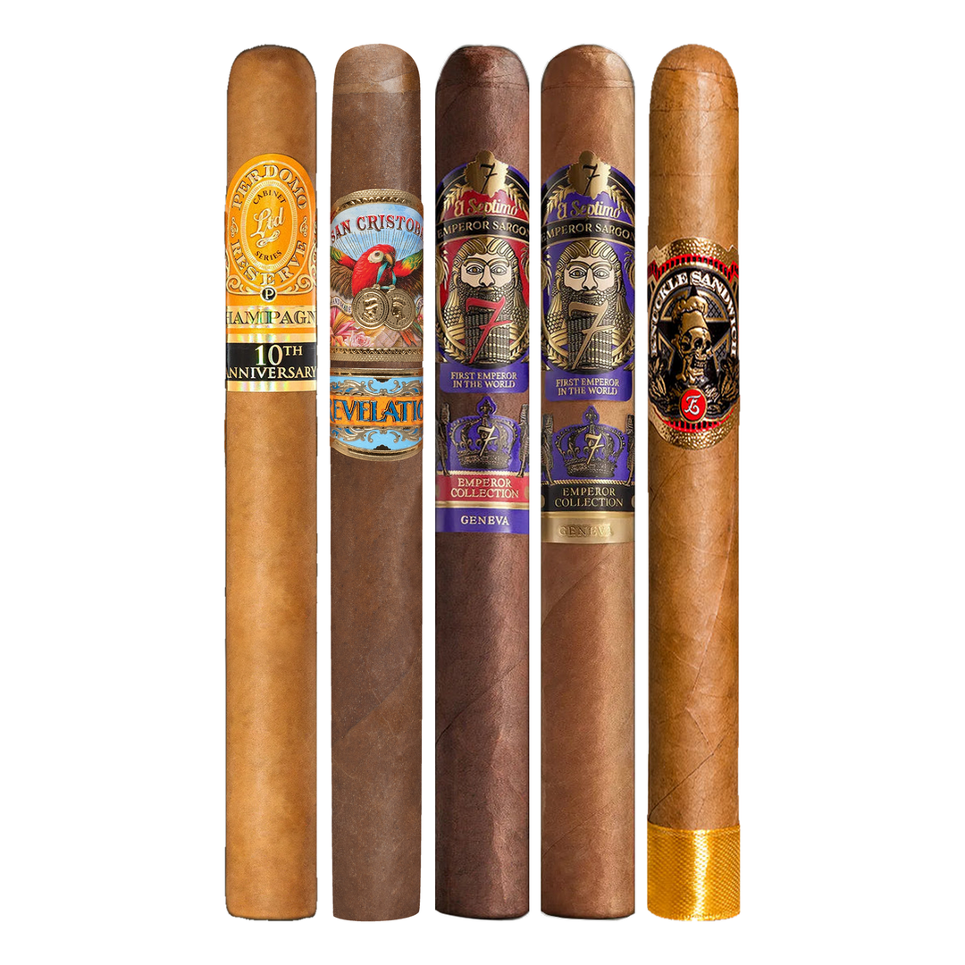 Cigar Inc. The Graveyard Shift Sampler, at Cigar Inc, Woodland Hills, clean product view