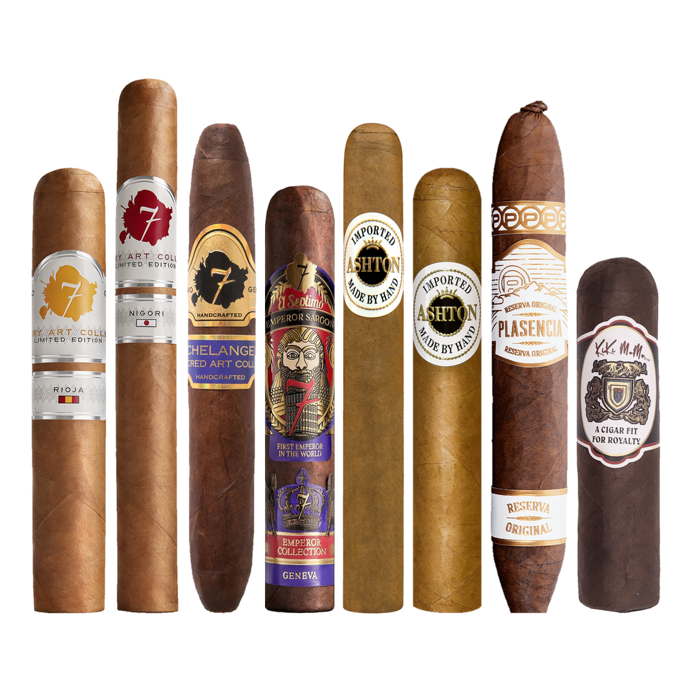 Cigar Inc. The Handicap Eight Sampler, at Cigar Inc, Woodland Hills, clean product view