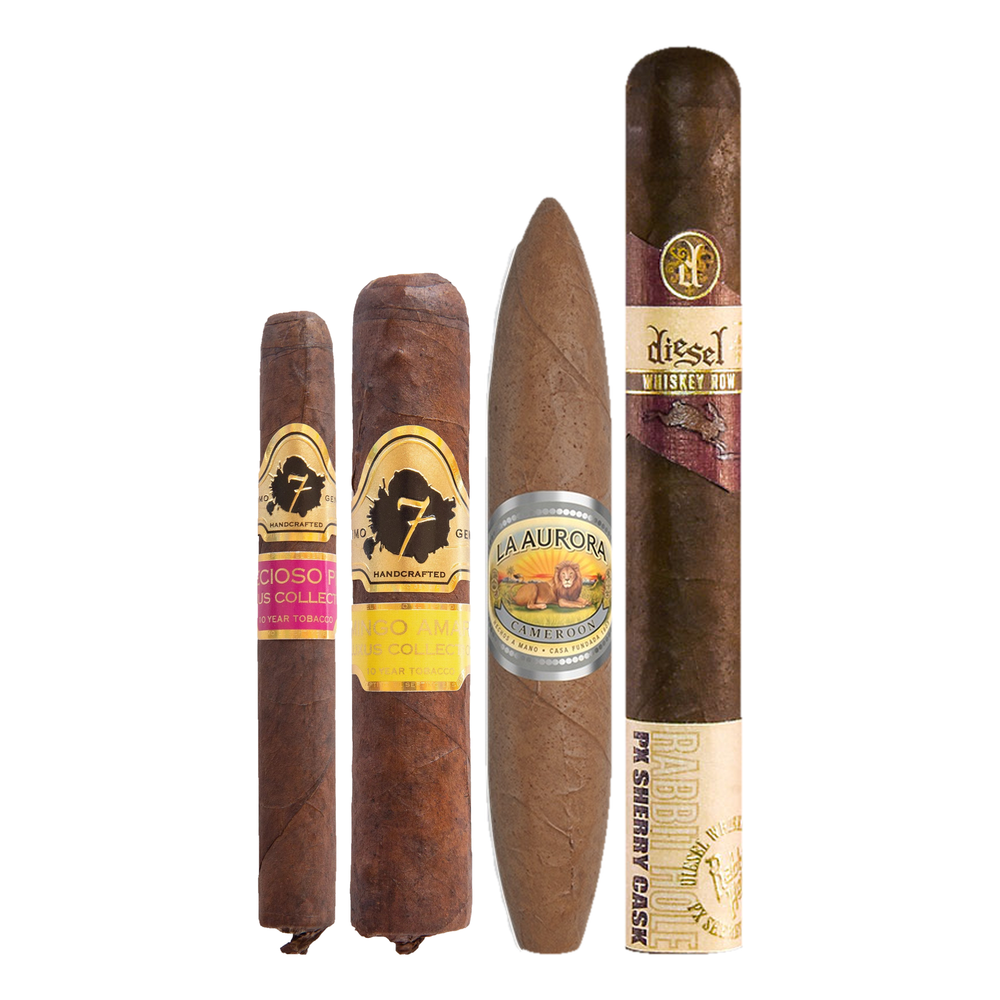 Cigar Inc. The Head Table Sampler, at Cigar Inc, Woodland Hills, clean product view