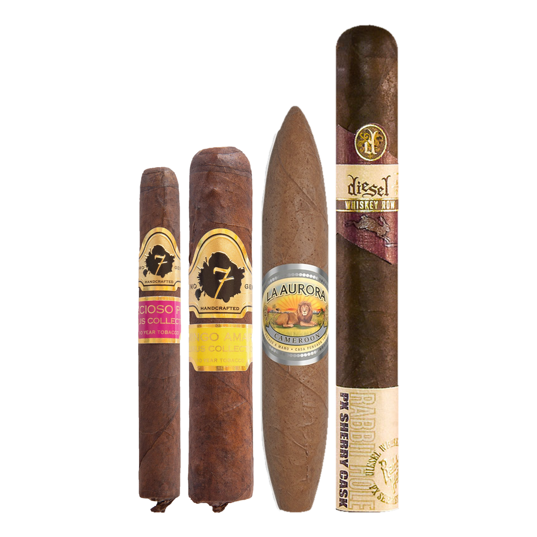 Cigar Inc. The Head Table Sampler, at Cigar Inc, Woodland Hills, clean product view