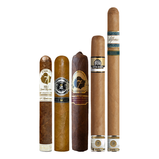 Cigar Inc. The Officiant Sampler, at Cigar Inc, Woodland Hills, clean product view