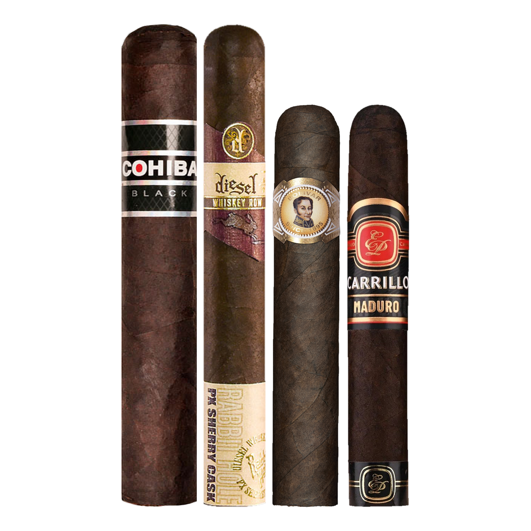 Cigar Inc. The Pitch Black Sampler, at Cigar Inc, Woodland Hills, clean product view