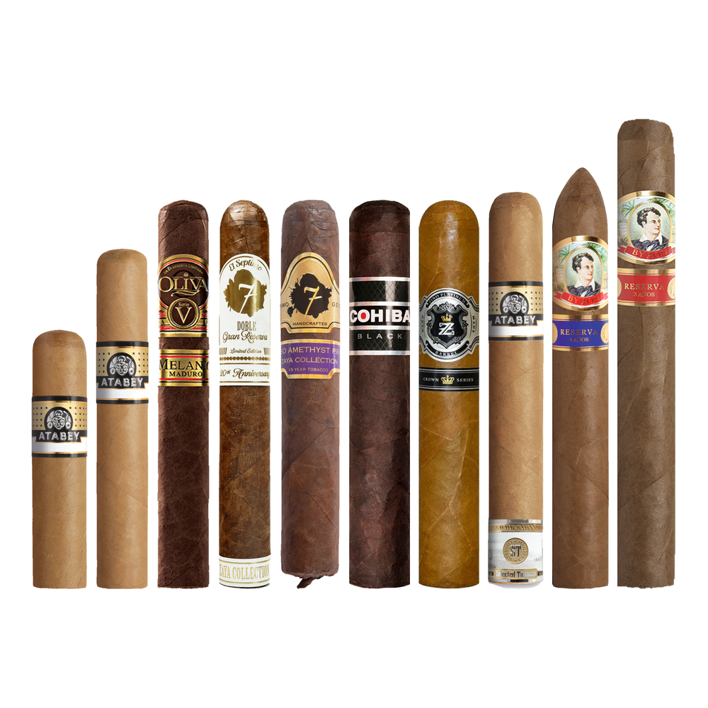 Cigar Inc. The Receiving Line Sampler, at Cigar Inc, Woodland Hills, clean product view