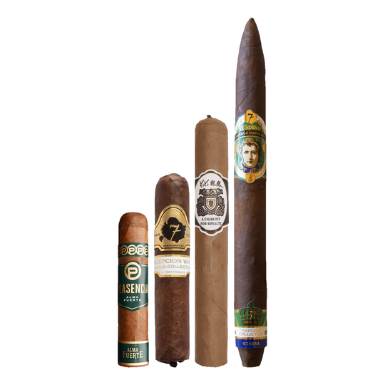Cigar Inc. The Rehearsal Dinner Sampler, at Cigar Inc, Woodland Hills, clean product view