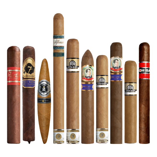 Cigar Inc. The Runway Twenty Seven Sampler, at Cigar Inc, Woodland Hills, clean product view