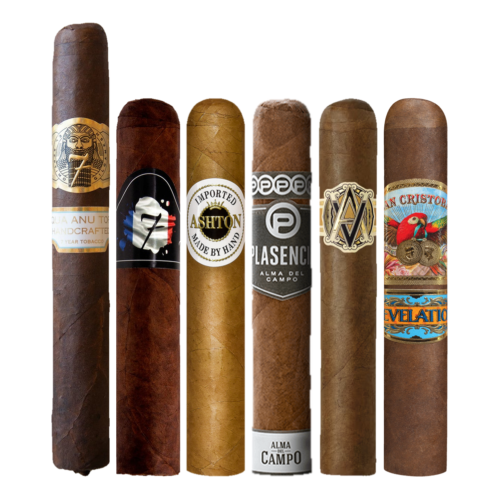 Cigar Inc. The Scramble Six Sampler, at Cigar Inc, Woodland Hills, clean product view