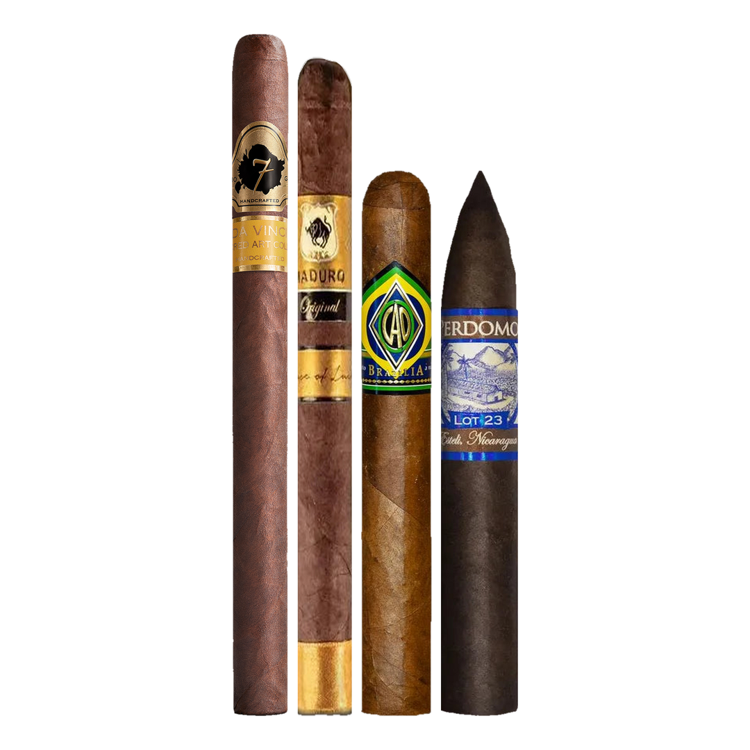 Cigar Inc. The Sunset Cruise Sampler, at Cigar Inc, Woodland Hills, clean product view