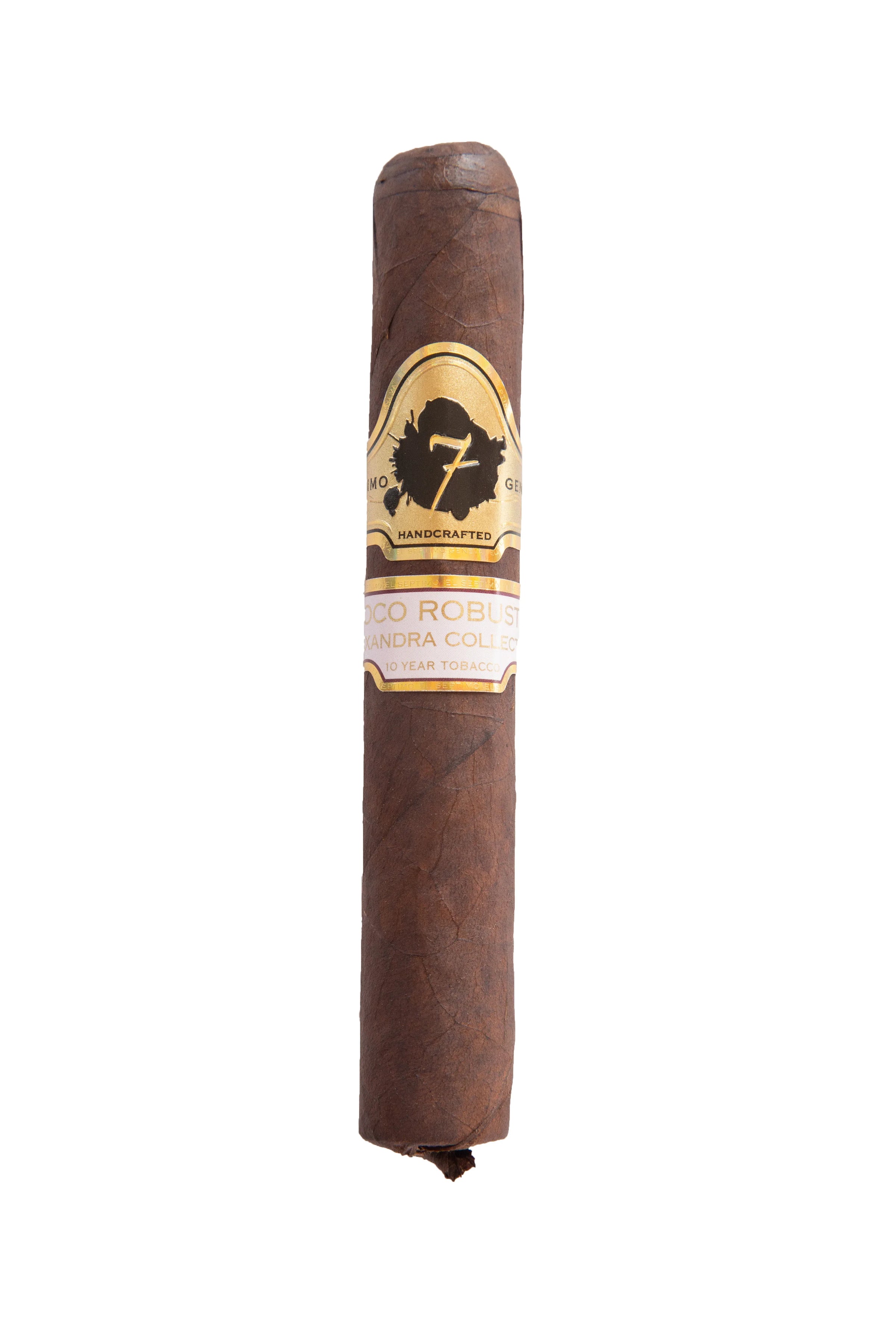 A single El Septimo Coco Robusto Cigar 