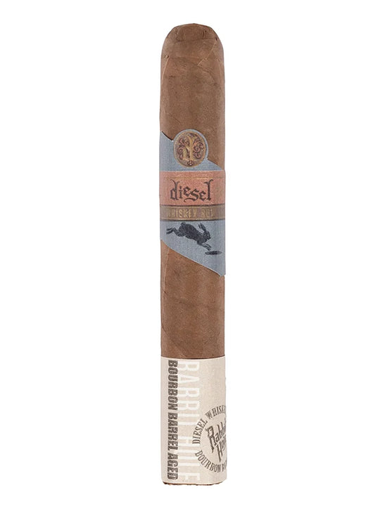 Diesel Whiskey Row robusto cigar with a blue and brown label available in los angeles at cigar inc
