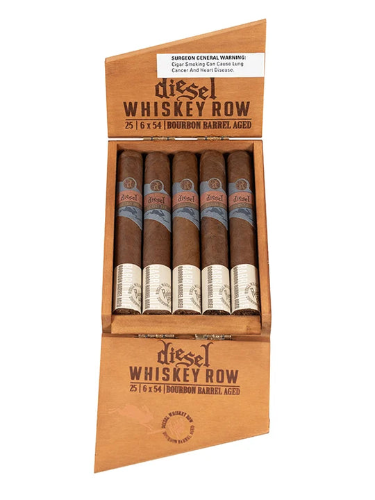 Box of 25 Diesel Whiskey Row Toro cigars available now at Cigar Inc in Los Angeles