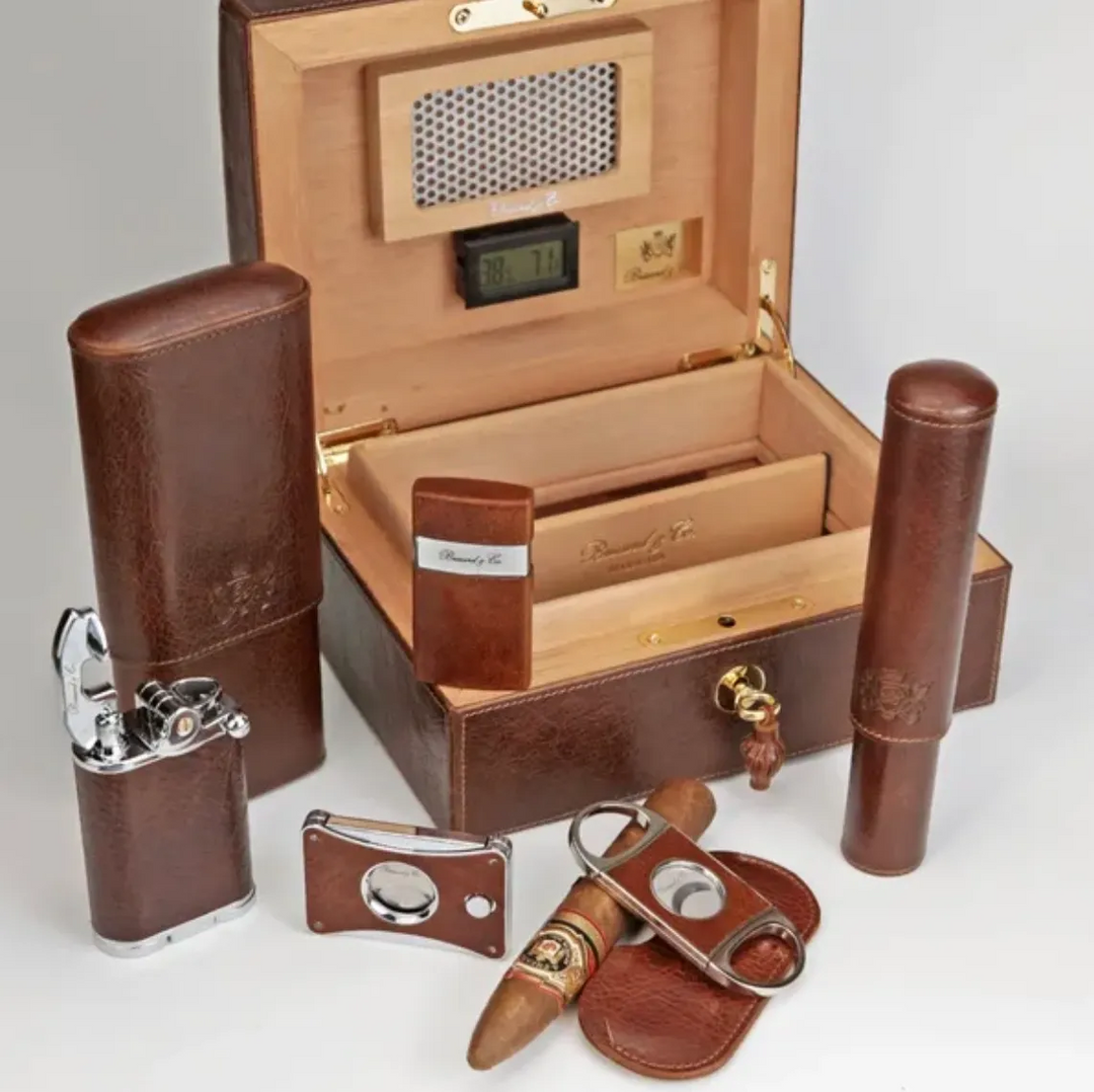 Brizard and Co - Double Guillotine Series 2 Cutter - Antique Saddle Leather (Leather)