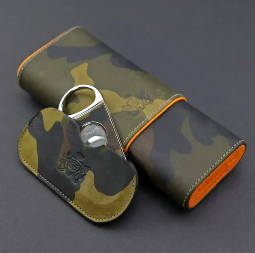 Brizard and Co - Double Guillotine Series 2 Cutter - Camouflage Leather (Leather)