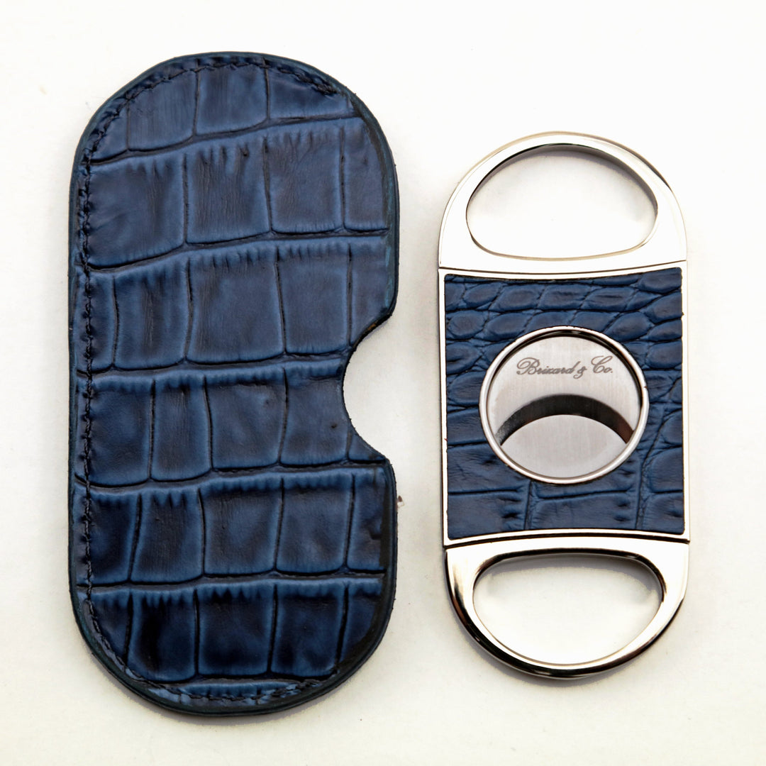 Brizard and Co - Double Guillotine Series 2 Cutter - Indigo Croco Pattern (Leather)