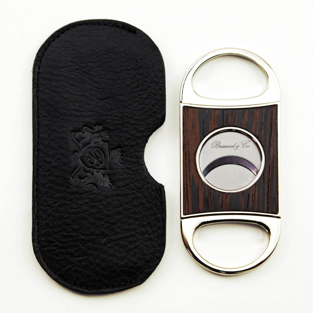 Brizard and Co - Double Guillotine Series 2 Cutter - Wenge and Black Leather (Leather, Exotic Wood)