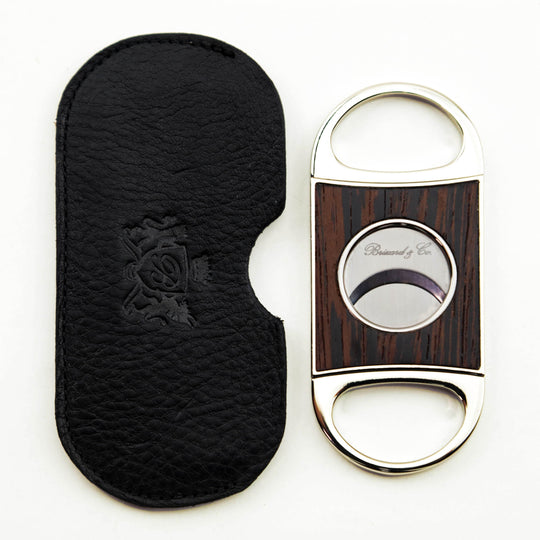 Brizard and Co - Double Guillotine Series 2 Cutter - Wenge and Black Leather (Leather, Exotic Wood)