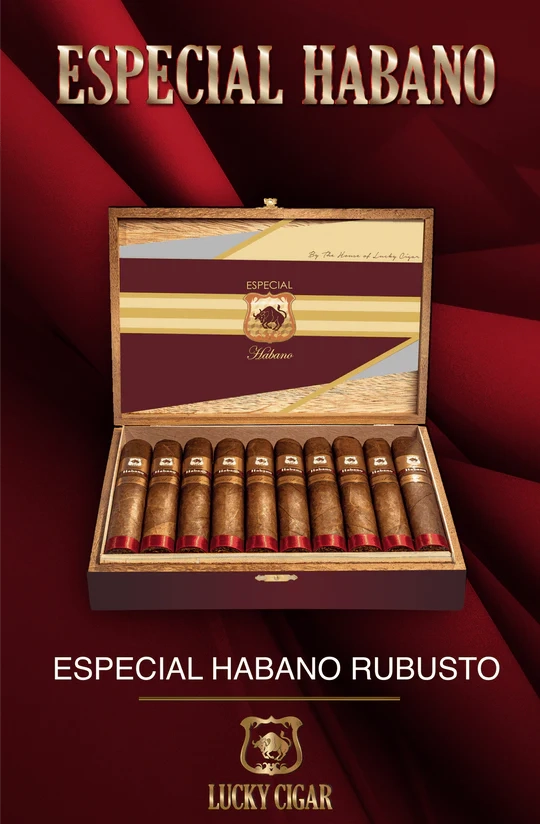 Lucky Cigar - ESPECIAL HABANO Robusto Box Press 5x50