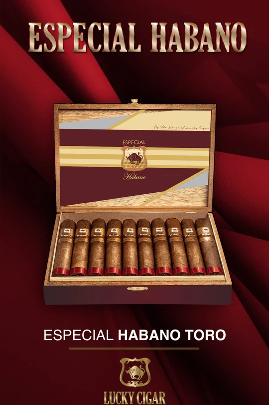 Lucky Cigar - ESPECIAL HABANO Toro Box Press 6x52 Box