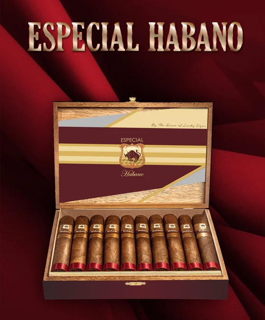 Lucky Cigar - ESPECIAL HABANO Perfecto Box Press 6x52