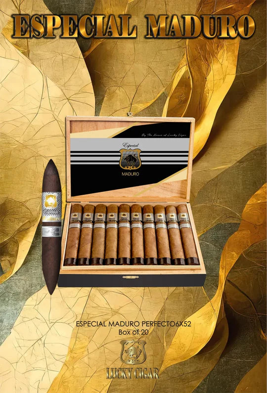 Lucky Cigar - ESPECIAL MADURO Perfecto Box Press 6x52