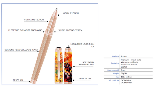 El-Septimo - El Septimo X ST Dupont Yao Rollerball Pen