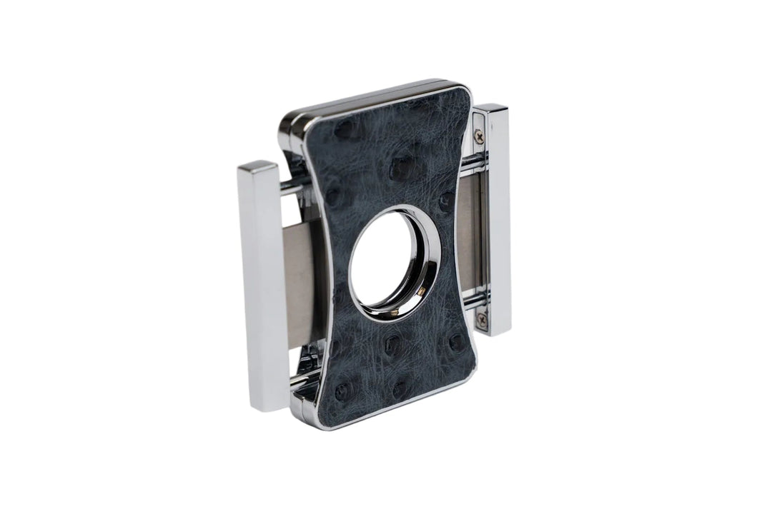 Brizard and Co Elite Series 2 cigar cutter in genuine ostrich, at Cigar Inc, Los Angeles