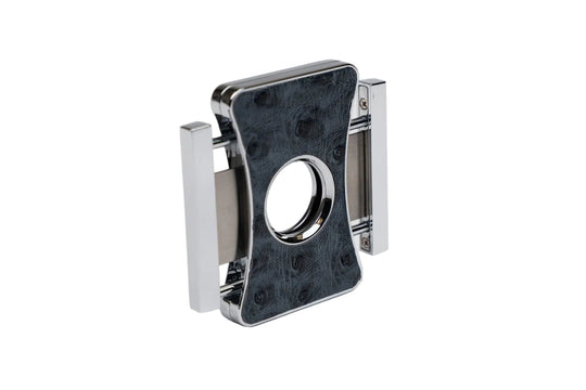 Brizard and Co Elite Series 2 cigar cutter in genuine ostrich, at Cigar Inc, Los Angeles