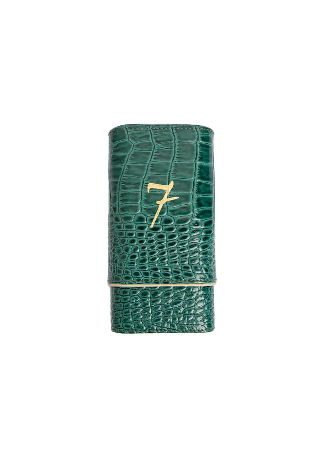 El-Septimo - Crocodile 3-Cigar Travel Case - Cigar Inc