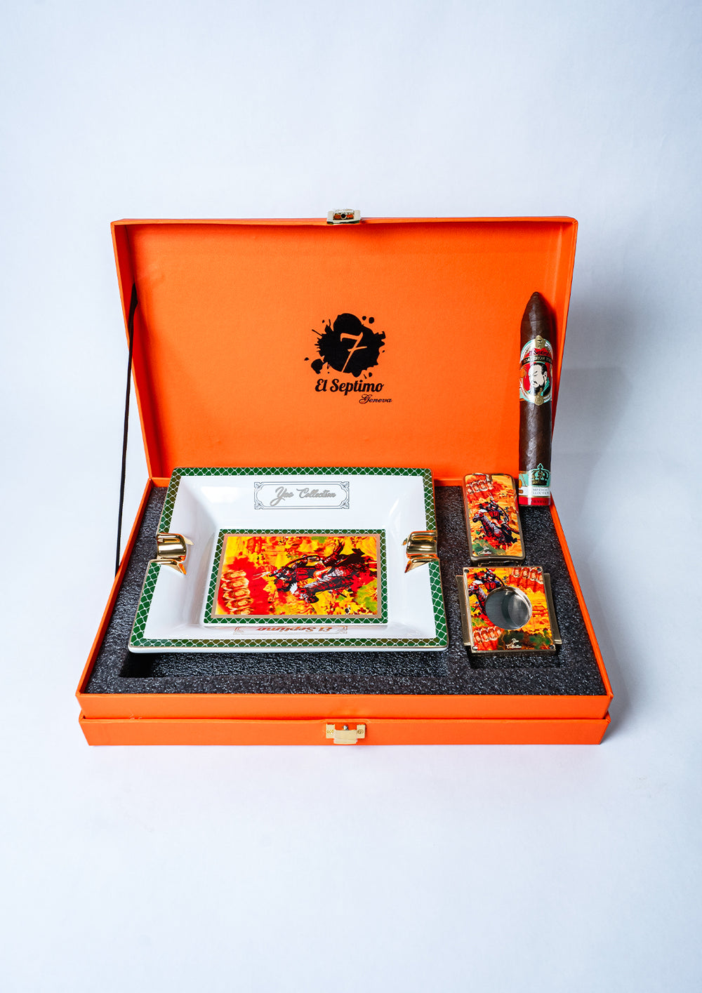 El-Septimo - Emperor Yao Gift Box (Ashtray, Cutter & Lighter)