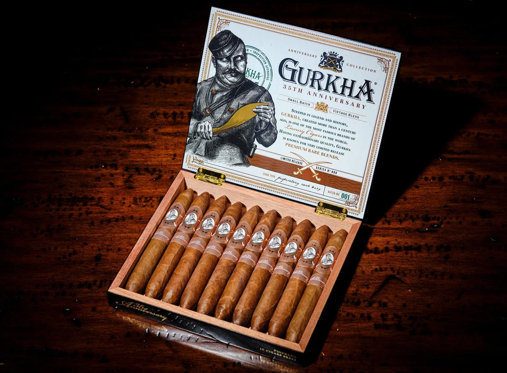 Gurkha 35th Anniversary Toro cigar, 6 x 54, at Cigar Inc, Woodland Hills